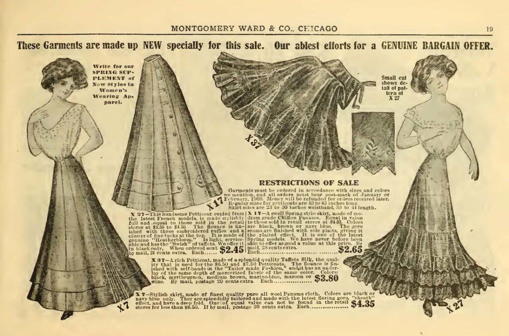 Vintage Catalogues skirts