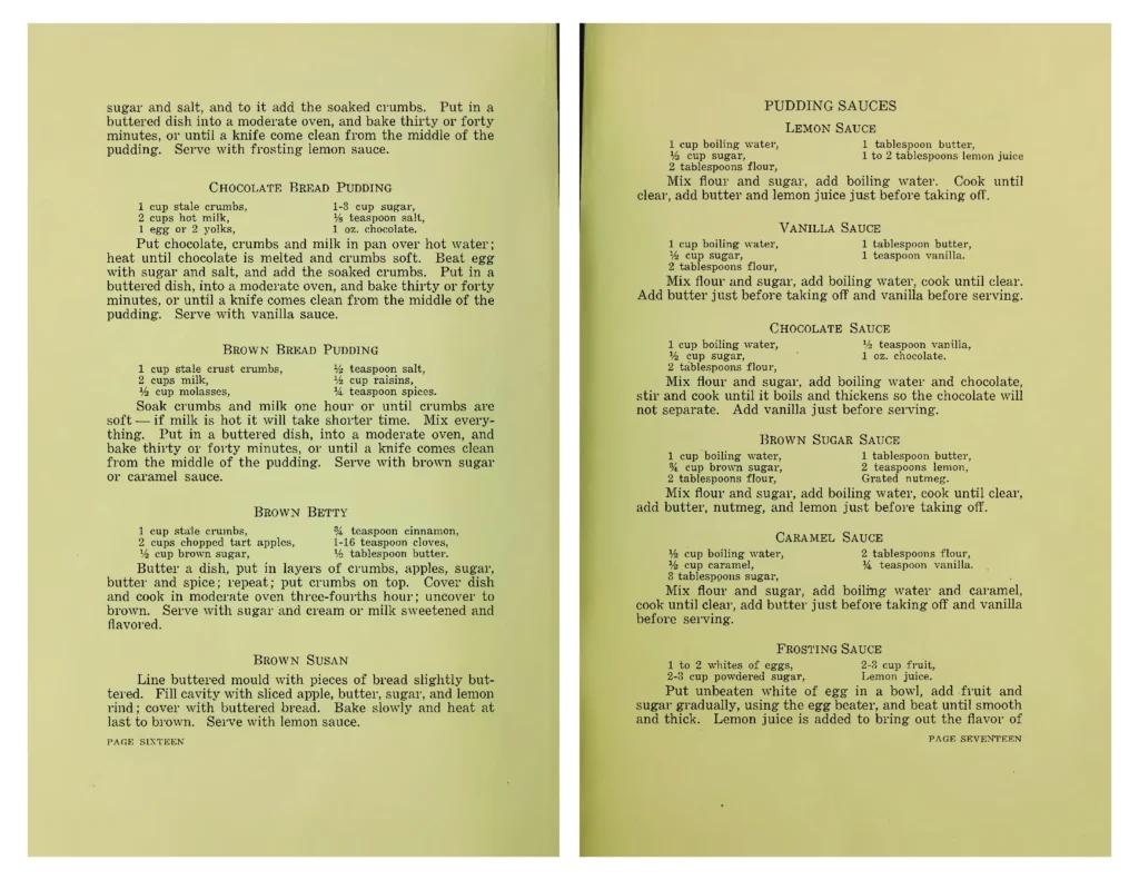 War bread and bread crumbs recipes (1918)