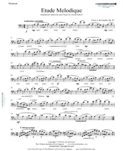 Casella - Etude Melodique, Op. 54 for Bassoon