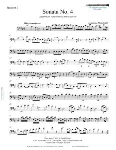 Mancinelli - Sonata No. 4 Bassoon