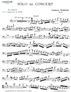 Pierne - Solo de Concert for Bassoon and Piano
