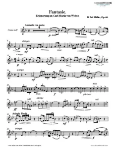 Müller, Bernhard - Fantasie Erinnerung an Weber, Op.66